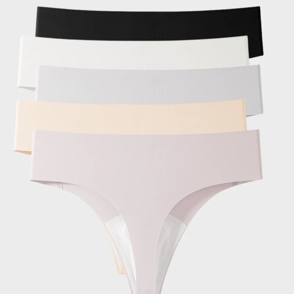 BRAND NEW/UNUSED !!!!! SEAMLESS INVISIBLE COMFORT THONGS (5 PACK) - Picture 1 of 1